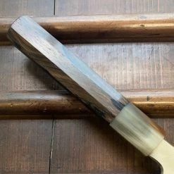 Hitohira Togashi 210mm Kiritsuke Gyuto Stainless Clad Shirogami 1 Ziricote Handle