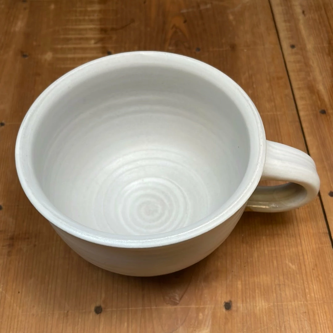 Millet & Hammer White Ceramic Soup Mug Table | Steak