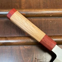 Nakajo Tagai Sanjo 135mm Petty Migaki Stainless Clad Shirogami 2 Oak And Bubinga Handle