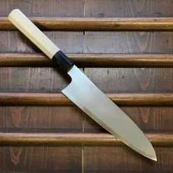 Hitohira Gorobei Rikichi 210mm Gyuto Shirogami 2 Kasumi Ho Wood
