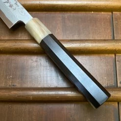 Hitohira Tanaka Manzo 300mm LEFTY Kiritsuke Yanagi Aogami 1 Damascus Ebony W/ Saya