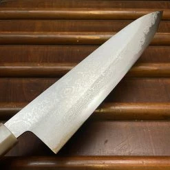 H&K Yoshikazu Tanaka 240mm Gyuto Shirogami 1 Damascus Ebony