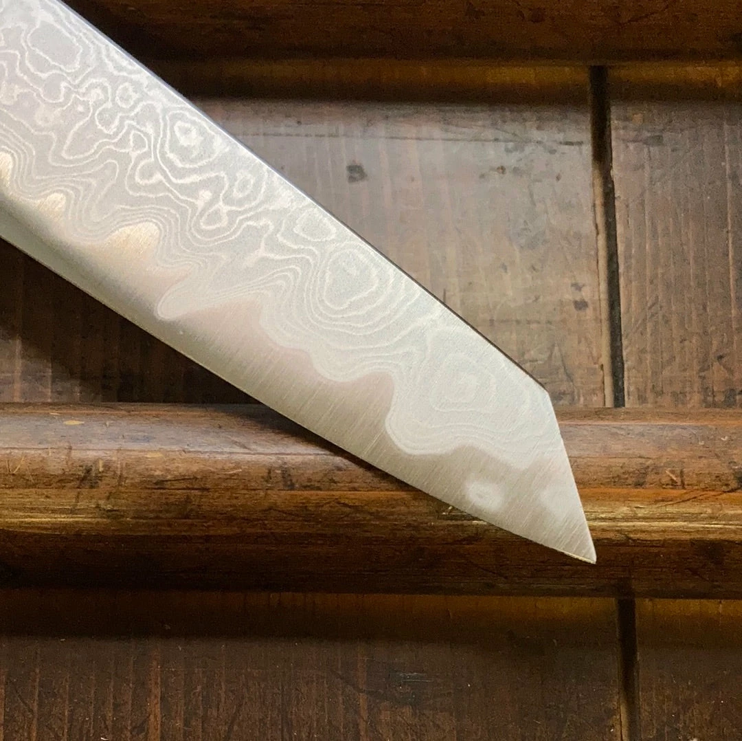 Sakai Kikumori 'Kikuzuki Uzu' 135mm Kiritsuke Petty Aogami 1 W/ Saya