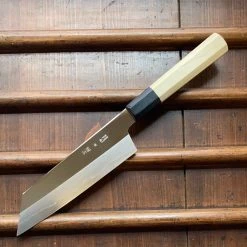 Sakai Kikumori'Choyo' 180mm Kiritsuke Santoku - Ginsanko - W/ Saya - On Order
