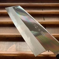 Sakai Kikumori'Choyo' 180mm Kiritsuke Santoku - Shirogami 2 - W/ Saya