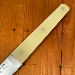 Silverthorn 8" Trimming Knife - Stiff - O1 Carbon Steel Green G10 Handle