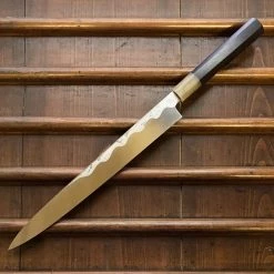 Hitohira Tanaka Manzo 300mm Yanagi Aogami 1 Damascus Ebony W/ Saya