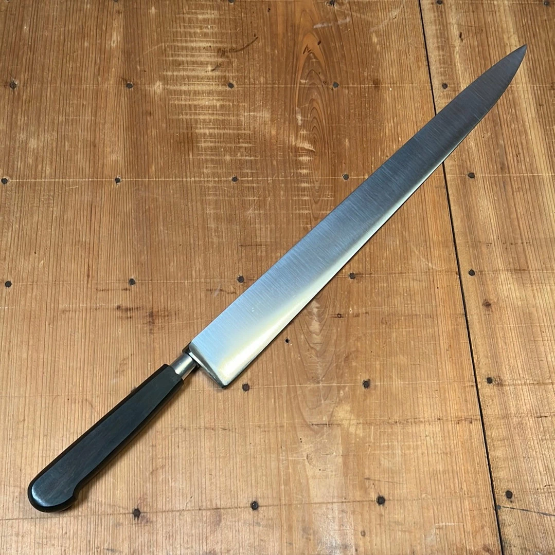 K Sabatier New Old Stock Nogent / Cuisine Massive 13" Slicer Carbon Steel Ebony Handle