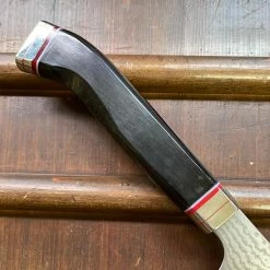 Hitohira Imojiya TH 210mm Gyuto VG10 Damascus Fusion Ebony Handle