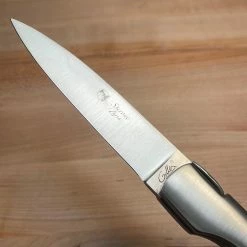 Fontenille Pataud Sperone 12cm Carved Pinned Buffalo Horn Tip Lockback