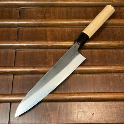 Wakui 210mm Gyuto V2 Carbon Kurouchi Nashiji Ho Octagonal