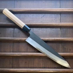 Hitohira Tanaka Kyuzo 240mm Gyuto Aogami 1 Yakisugi Cedar - On Order