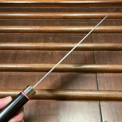 Hitohira Imojiya TH 240mm Gyuto VG10 Damascus Fusion Ebony Handle