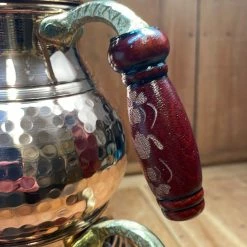 Panyas Kitchen Tools Turkish Classic Double Decker Copper Teapot