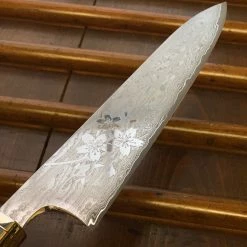 Hitohira Uki Sakura 240mm Gyuto Damascus Ebony Handle(Fusion)