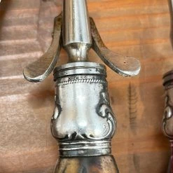 Bernal Cutlery Geo Wostenholm & Sons Carving Set Carbon Steel Sterling Stag Sheffield 1891-1920's? Used Vintage