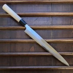 Hitohira Togashi 300mm Yanagi Shirogami 1 Tachi Finish D Ho Horn W/ Saya