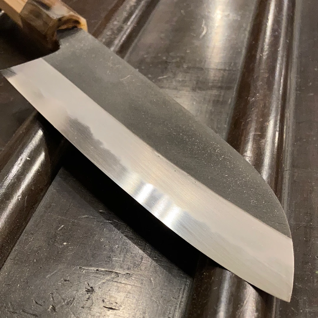 Hitohira Tanaka Kyuzo 180mm Santoku Aogami 1 Yakusugi Cedar