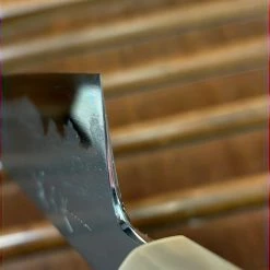 H&K Tetsujin Hamono 210mm Gyuto Aogami 2 Wrought Iron Blonde Ebony