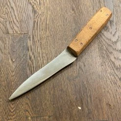 Bernal Cutlery The Vault Unmarked 5” Carbon Steel Hand Forged Skinning Knife Beech Handle 1890’s-1930’s