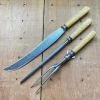 Bernal Cutlery LF&C Aetna Works 3 Pc Carving Set Carbon Steel & Pressed Celluloid 1900-1920?