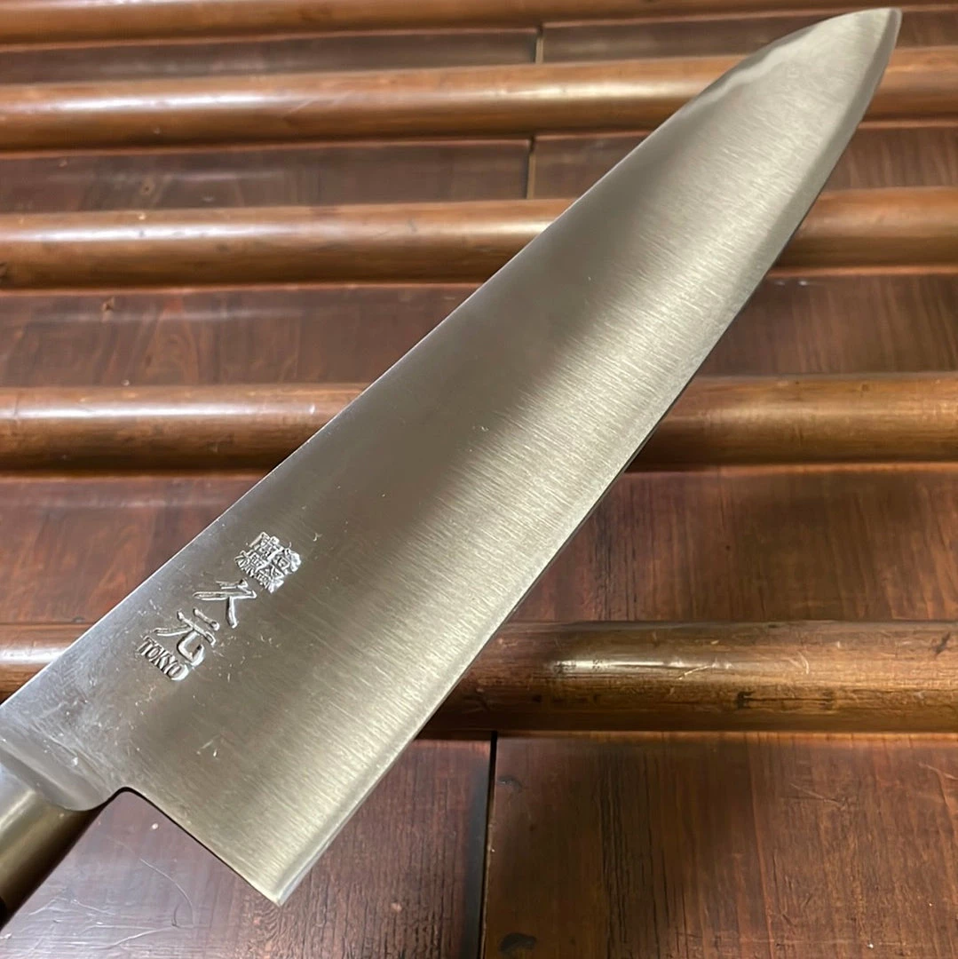 Hitohira Morihei Hisamoto Hagane 240mm Gyuto SK Pakka Handle