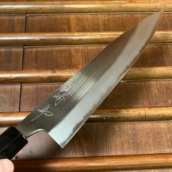 H&K Mazaki 240mm Gyuto Shirogami 2 Migaki Finish Wenge