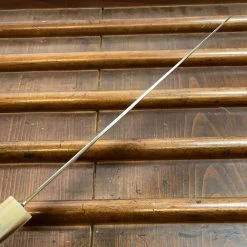 Hitohira Togashi 240mm Kiritsuke Gyuto Kasumi Stainless Clad Shirogami 1 Ebony Handle BLONDE Ferrule