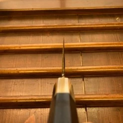 Hitohira Tanaka Kyuzo 240mm Gyuto Stainless Clad Aogami 1 Taihei Ebony Handle