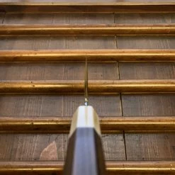 Hitohira Togashi 240mm Gyuto Stainless Clad Shirogami 1 Ziricote Handle