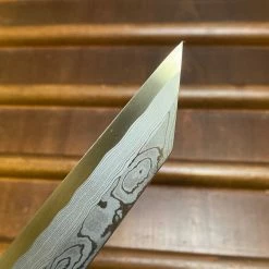 Hitohira Tanaka Manzo 300mm LEFTY Kiritsuke Yanagi Aogami 1 Damascus Ebony W/ Saya