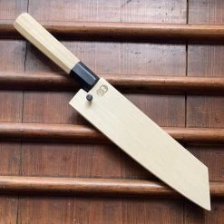 Sakai Kikumori'Choyo' 180mm Kiritsuke Santoku - Shirogami 2 - W/ Saya