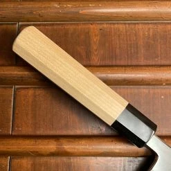 Hitohira Kikuchiyo Rikichi 240mm Mioroshi Deba Shirogami 3 Ho Wood W/ Saya