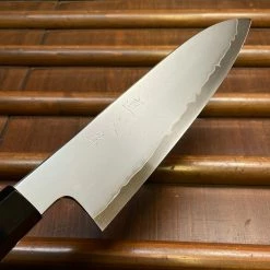 H&K Myojin Riki Sesakusho Myojin Naohito 180mm Gyuto SG2 Stainless Kasumi Teak