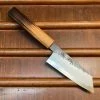 Fukui Hado Sumi 135mm Ko-Bunka Shirogami #2 Kurouchi Finish - Burnt Oak