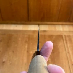 Trade In - Sugimoto 165mm Nakiri Kurouchi Carbon Steel With Saya | Box