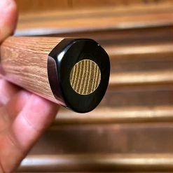 H&K Tsukasa Hinoura 210mm Gyuto Shirogami Warikomi Unryu Suminagashi Double Horn Enju