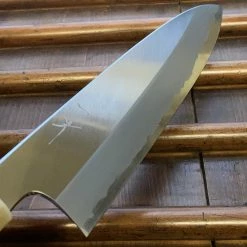 Hitohira Togashi 240mm Gyuto Stainless Clad Shirogami 1 Ziricote Handle