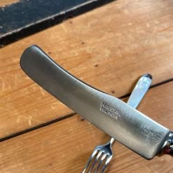 Bernal Cutlery Fein Stahl Buckels Table Knife & Fork Hand Ground Mother Of Pearl 1900-1920's? The Vault