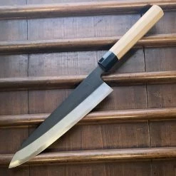 Hitohira Tanaka Kyuzo 240mm Gyuto Aogami 1 Yakisugi Cedar - On Order