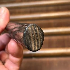 Robert Herder - Windmühlenmesser Tsukasa Hinoura 150mm Petty Shirogami Warikomi Kitaeji Suminagashi Burnt Chestnut Horn