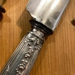 Bernal Cutlery The Vault French Carving Set Silver & Carbon Steel Paris Acier Forge