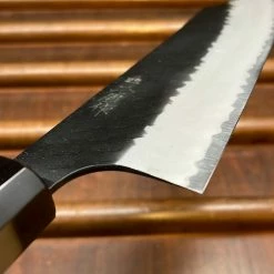 H&K Nigara Hamono 180mm Bunka SG2 Kurouchi Tsuchime Wenge