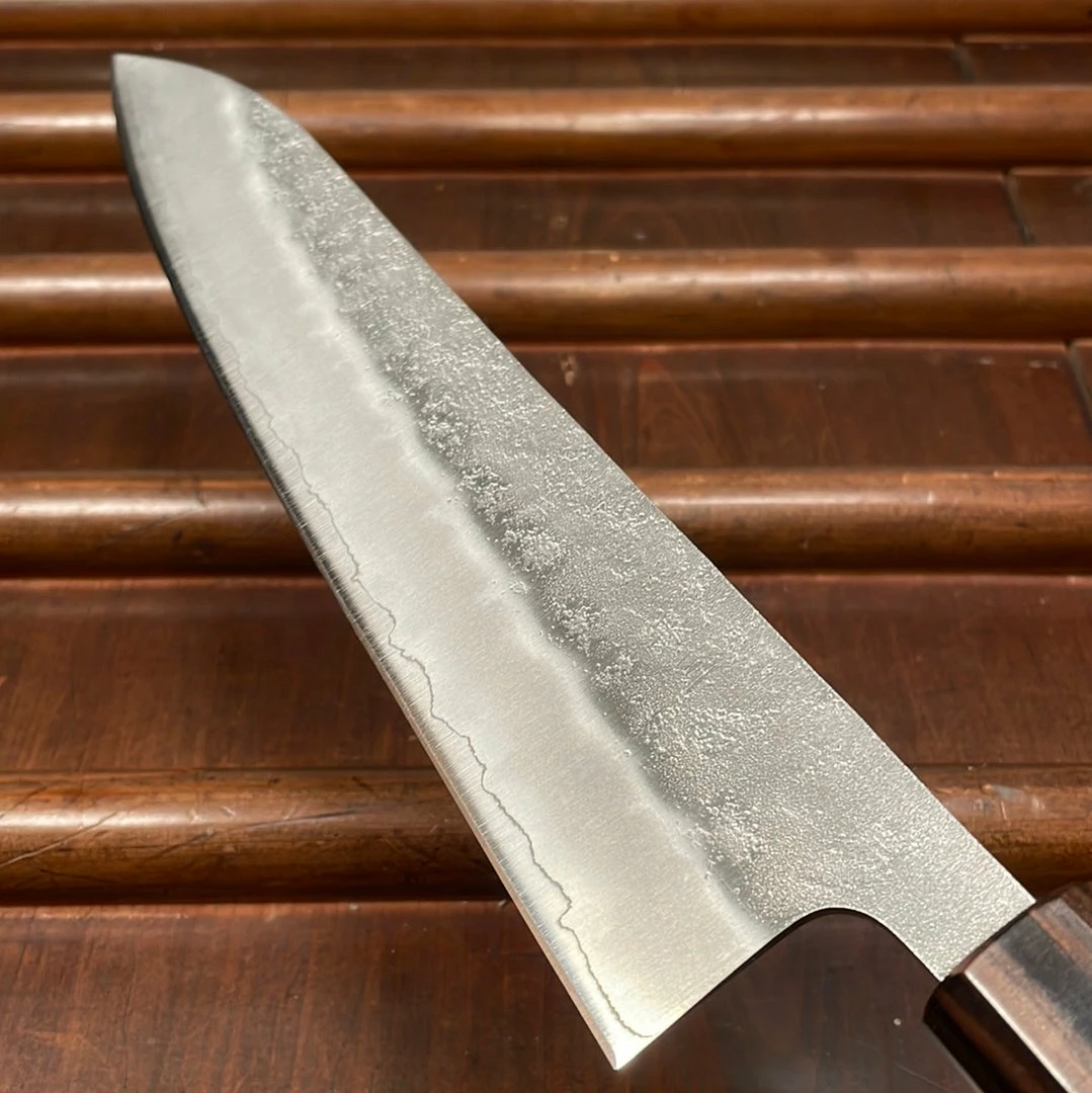 Hitohira Futana S3 210mm Gyuto Ginsanko Nashiji Cherry Wood