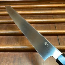 Hitohira Kikuchiyo Mosuke 300mm Kiritsuke Yanagi Stainless Clad Ginsanko Ho/Horn With Saya