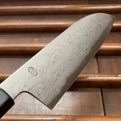 Sakai Kikumori'Kikuzuki Uzu' 180mm Santoku - Aogami 1 - W/ Saya