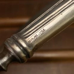 Bernal Cutlery Unmarked 3pc Carving Set Carbon Steel Sterling Handles USA 1890’s-1920’s?