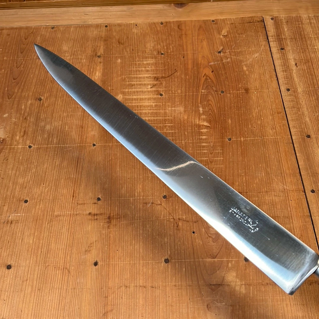 K Sabatier New Old Stock Nogent / Cuisine Massive 13" Slicer Carbon Steel Ebony Handle