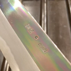 Sakai Kikumori'Choyo' 180mm Santoku Shirogami 2 W/ Saya