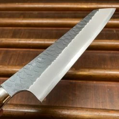 H&K Nigara Hamono SG2 170mm Honesuki Kaku Kurouchi Tsuchime Stabilized Maple Burl Western Handle